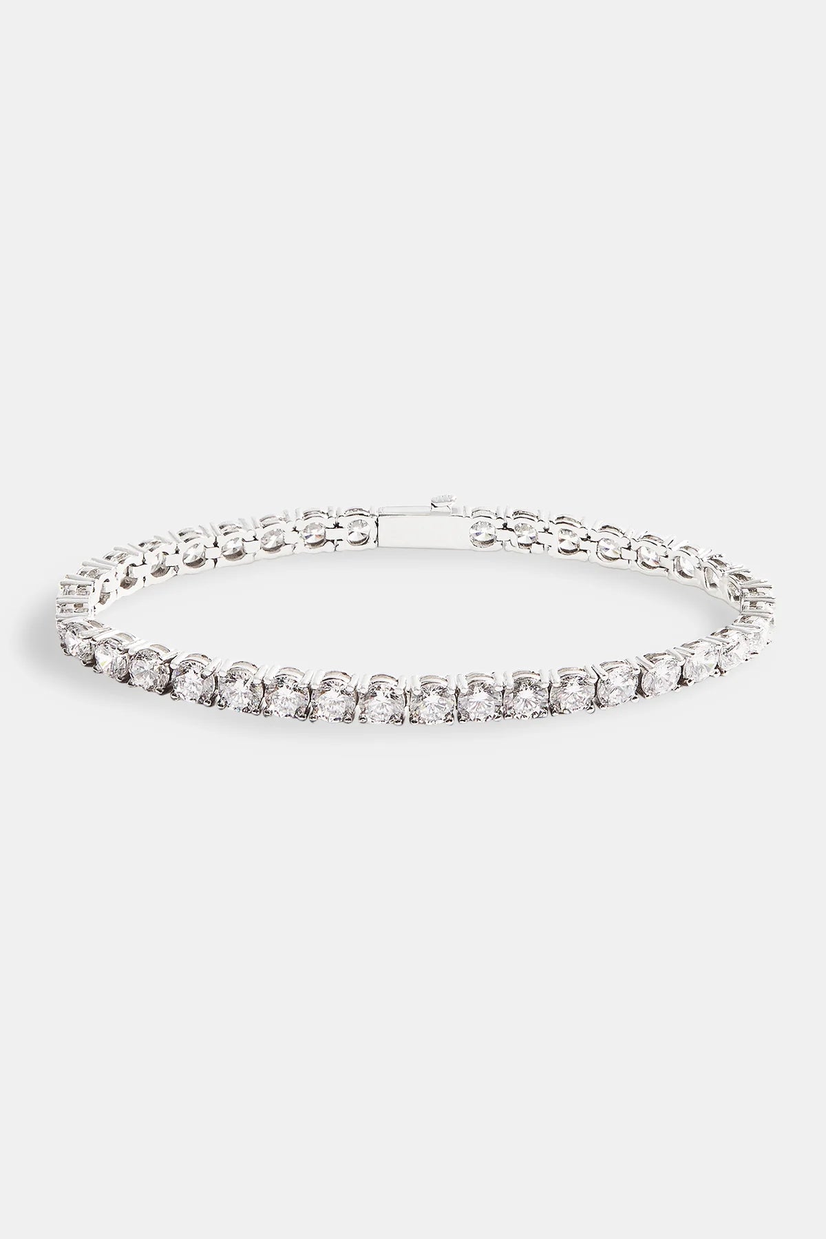 5MM TENNIS BRACELET - WHITE GOLD