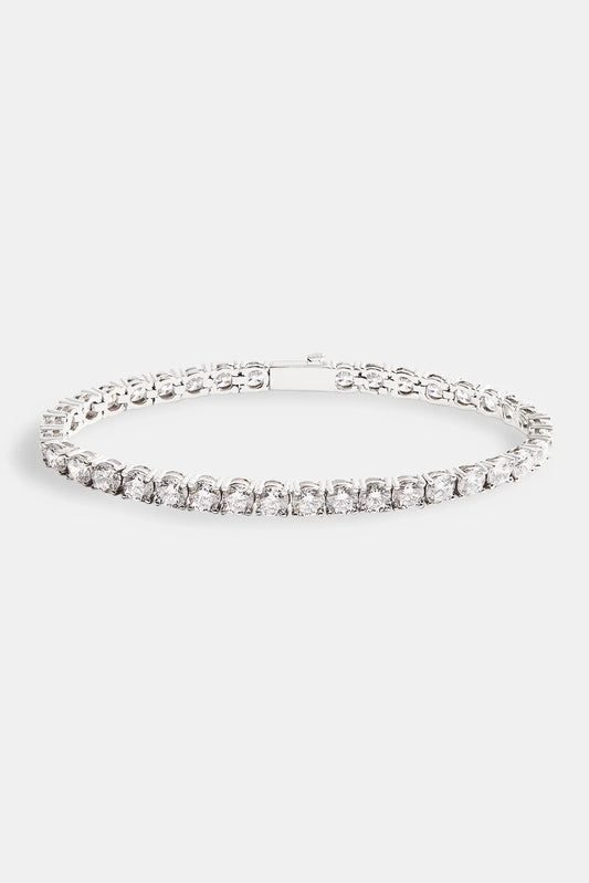 5MM TENNIS BRACELET - WHITE GOLD